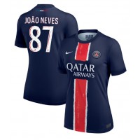 Paris Saint-Germain Joao Neves #87 Kotipaita Naiset 2024-25 Lyhythihainen